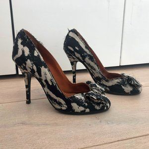 Lanvin black/ grey pumps